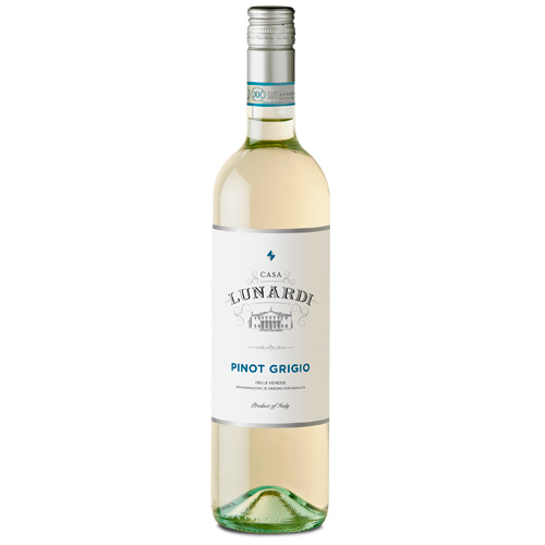 LobStar Enjoyable Seafood Restaurant | Pinot Grigio DOC Casa Lunardi | Vol. 12,0% / 100% Pinot Grigio / DOC / Italia, Verona-Vicenza / Straw yellow, hint of tropical fruits, pleasantly fresh